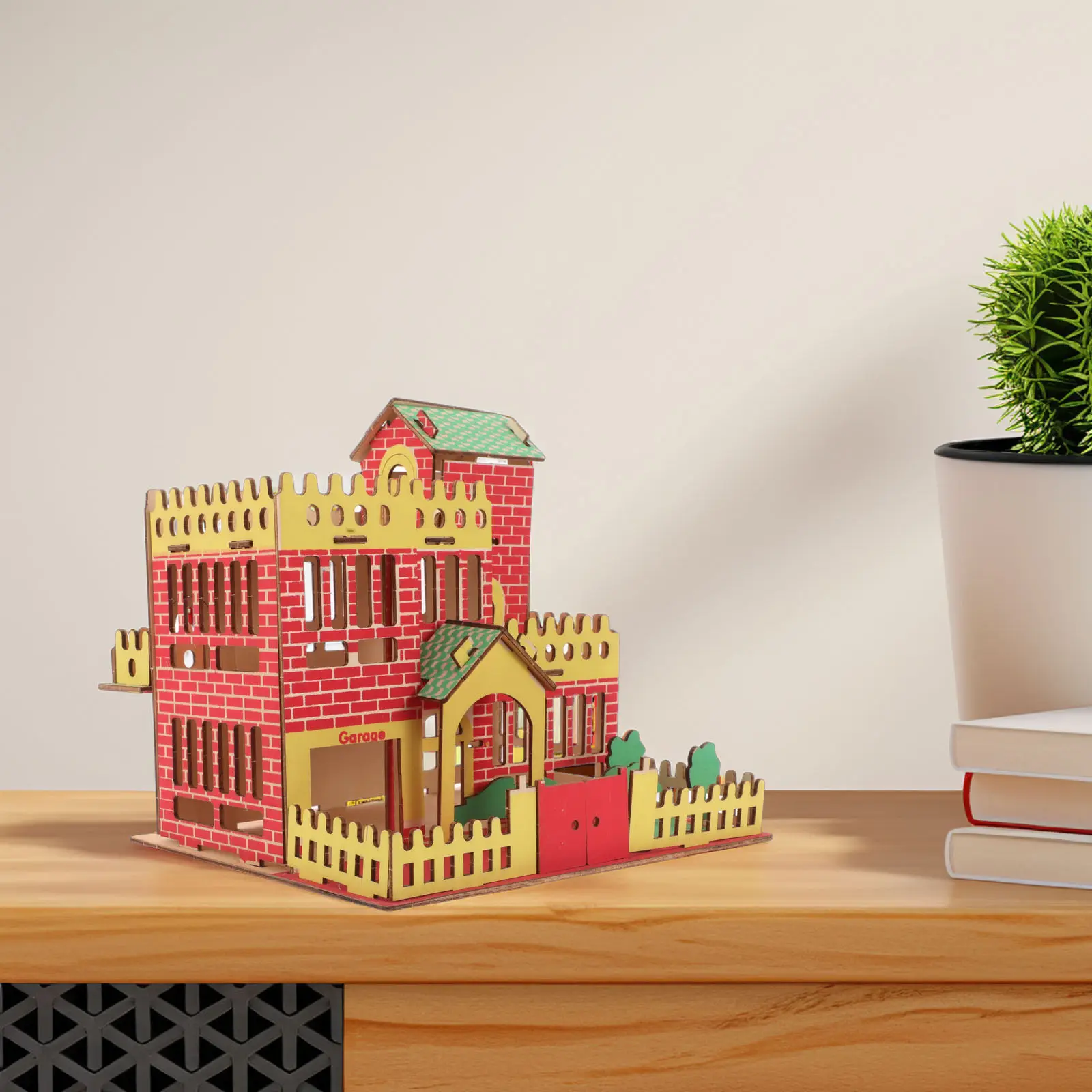 

1Set 3D Puzzle Wooden House Construction Kit for Children Early Learning DIY Mini Wooden House Puzzle Educational Crafting Kit