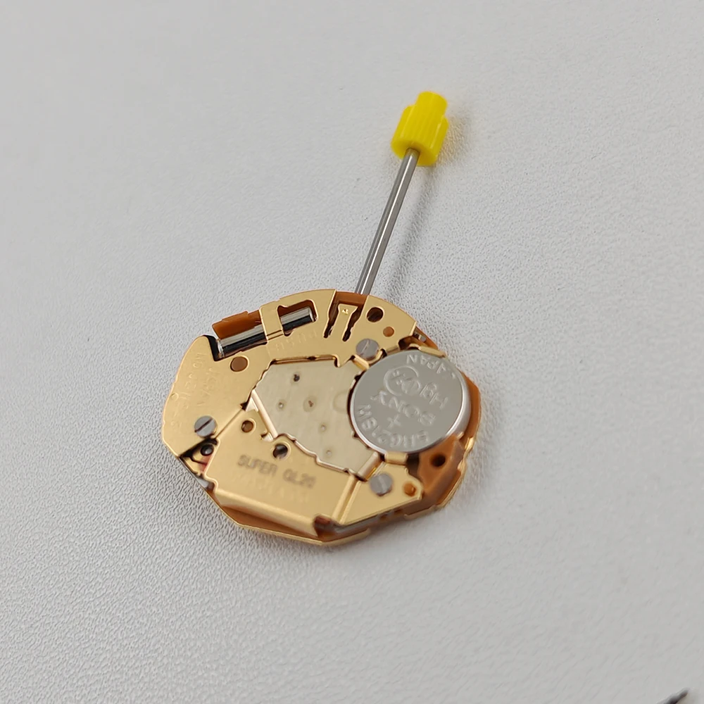 Japón Miyota GL20 movimiento de reloj de cuarzo modificación reemplazar mecanismo Super GL20 movimiento de cuarzo dorado con batería/piezas de vástago