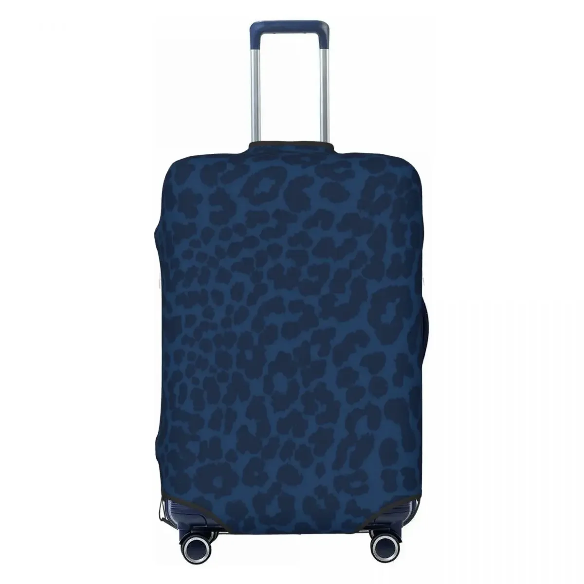 Blue Leopard Pattern Suitcase Cover Animal Skin Cheetah Fashion Travel Protection Flight Fun Luggage Supplies