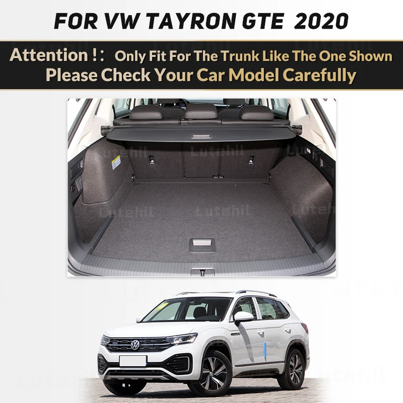 For VOLKSWAGEN VW Tayron GTE 2020 Auto Full Coverage Trunk Mat Lutehil Car Boot Cover Pad Cargo Liner Interior Accessories