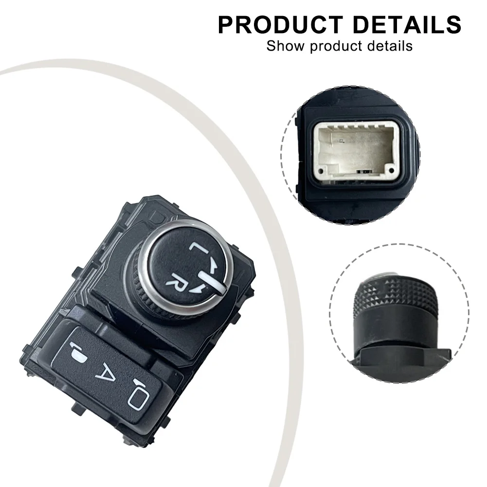 Car Side Door Wing Mirror Switch For Toyota For Highlander 2020-2022 Exterior Rearview Mirror Adjustment Switch Plastic Black