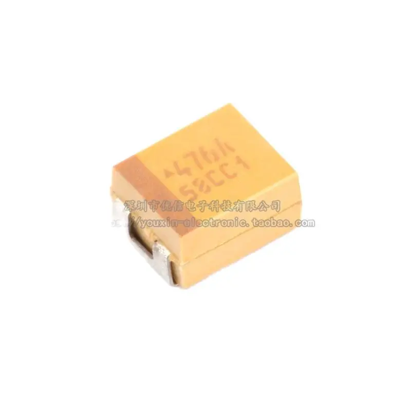 20pcs/original genuine patch tantalum capacitor 3528b 10v 47uf 20% TAJB476M010RNJ 1210