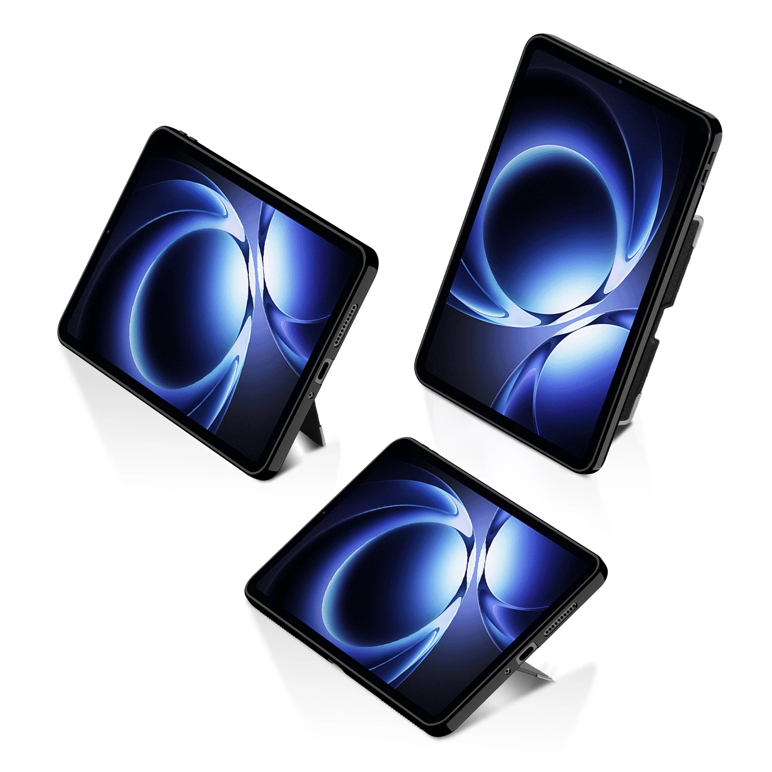 For Xiaomi Pad Mini / Redmi K Pad Case PU + PC Rotating Shaft Kickstand Tablet Cover