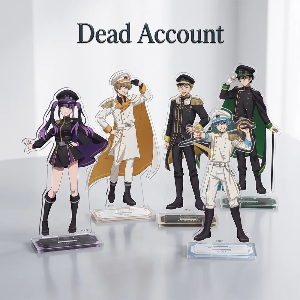 Anime Dead Account Soji Inishiro Naruhiko Karaki 15CM Acrylic Stand Keychain Cosplay Character Model Desk Decor Collect Gifts
