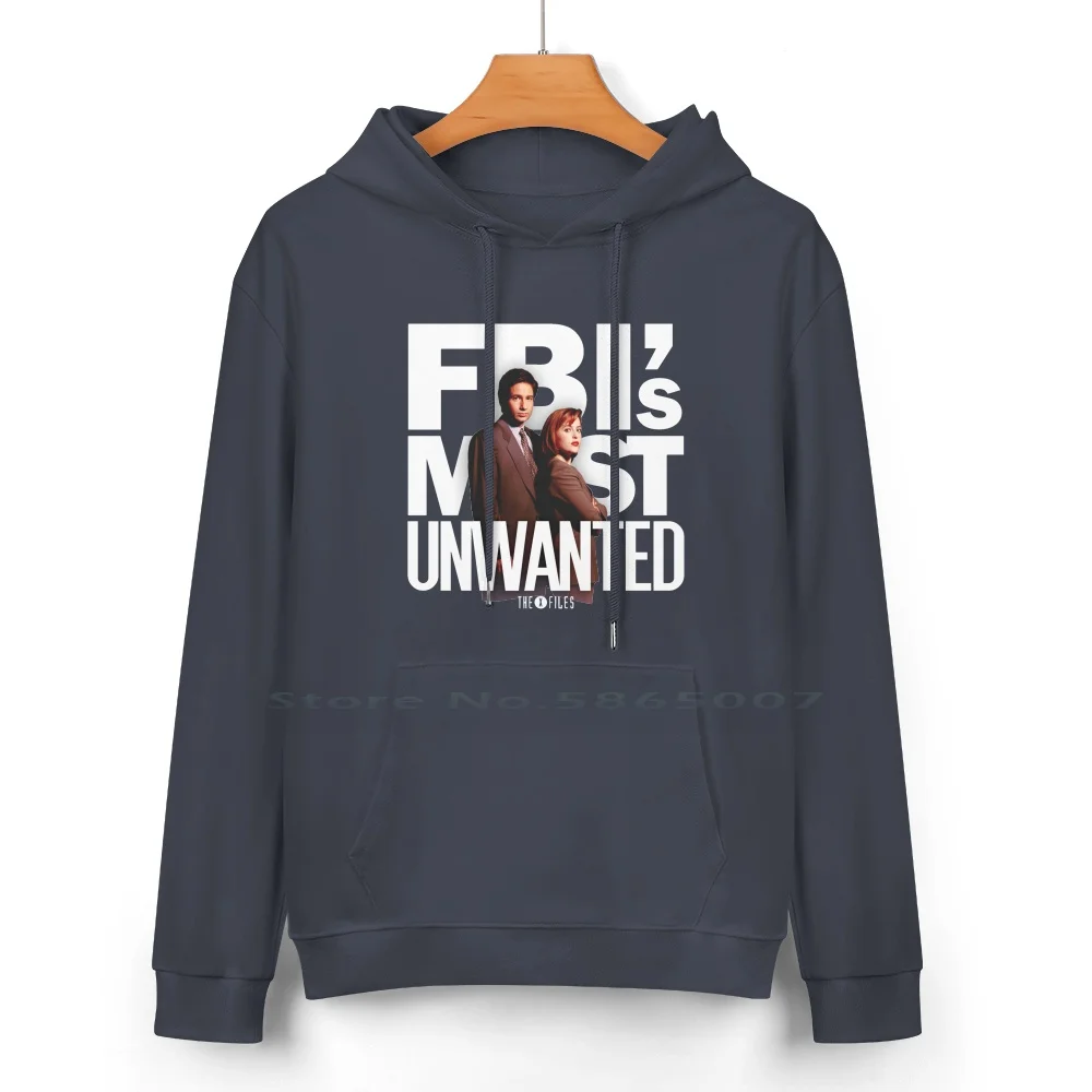 Fbi's Most Unwanted Pure Cotton Hoodie Sweater 24 Colors Fbi The X Files Dana Scully Fox Mulder David Duchovny Gillian Anderson