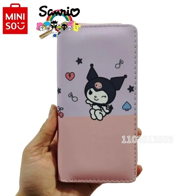 Sanrio Kuromi New Style Girls Wallet Cartoon Long Wallet Multi-card Slot Fashion Girls Coin Purse Large Capacity High Quality