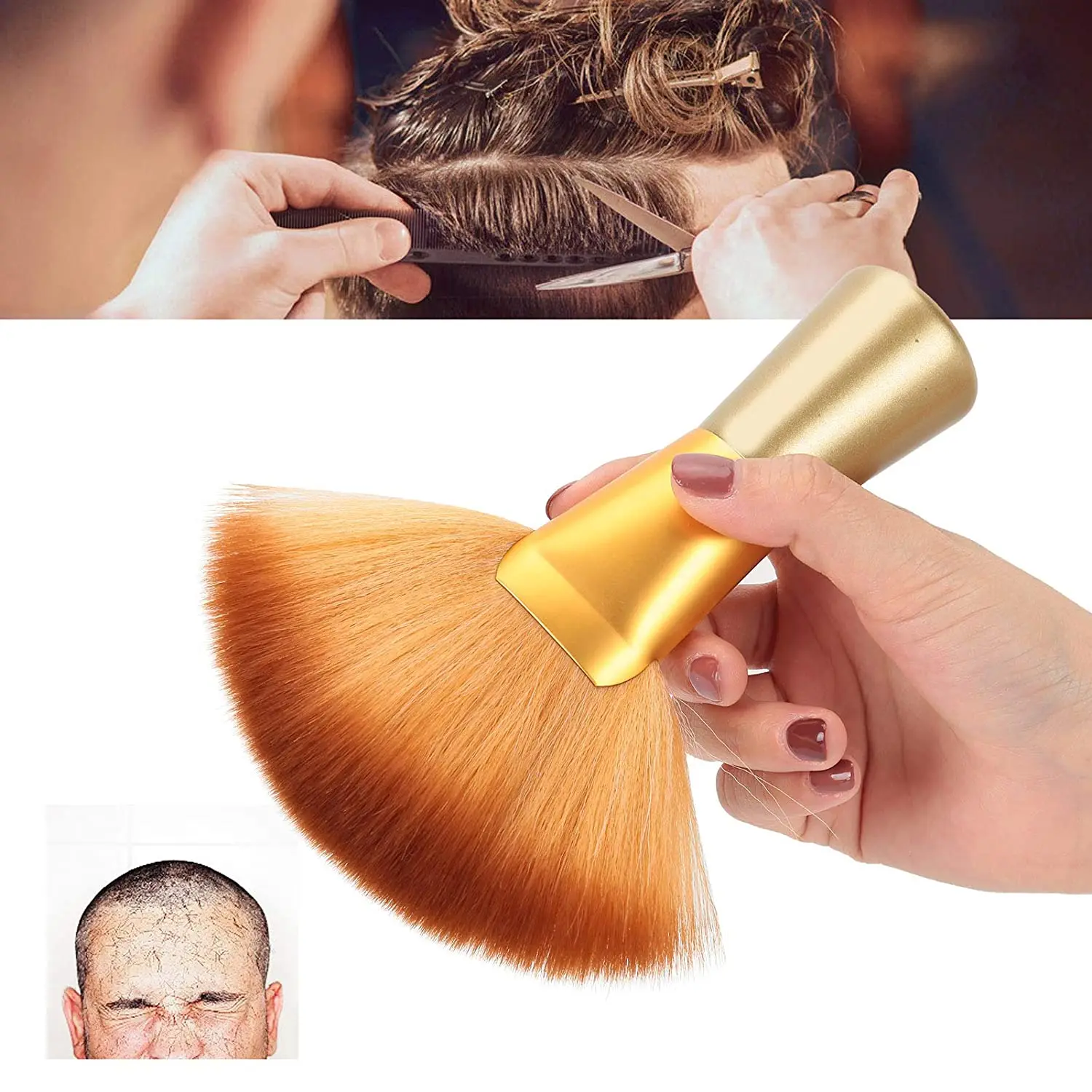 Cabeleireiro Pescoço Escova, Clean Up, Cabelo quebrado, Acessórios corte de cabelo, varrendo o pescoço, espanador para Barbearia