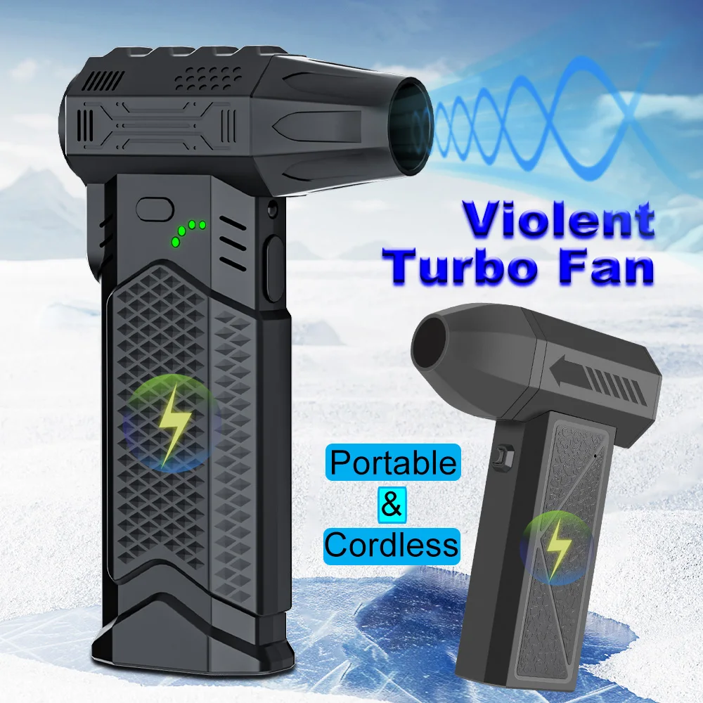 

Беспроводной вентилятор, ручной вентилятор, 400/130 000 об/мин, турбореактивный вентилятор, портативная автомобильная подушка, надувной воздушный насос, садовый дом, воздушная тряпка