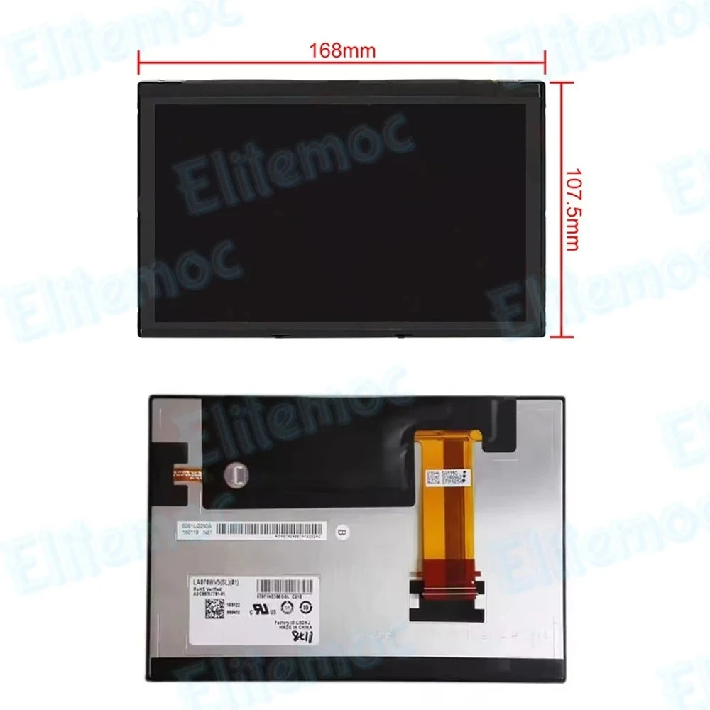 

7" LCD Display For Mercedes C-Class C200 C250 C300 C350 C400 LA070WV5(SL)(01) LA070WV5-SL01 LA070WV5 SL01
