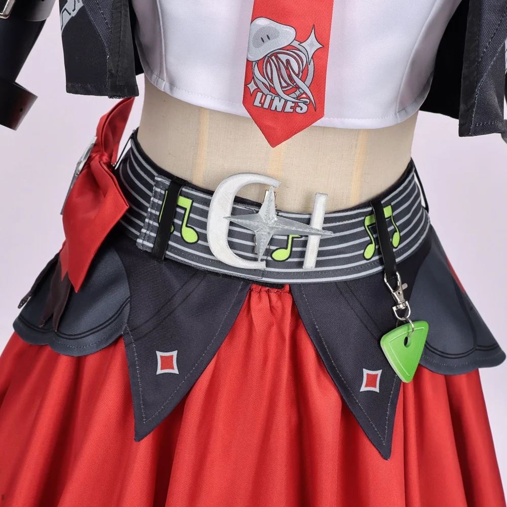 Game Neverness to Everness Akane Rin Cosplay Costume NTE Akane Rin Cosplay Costume Wig Outfits Halloween Party