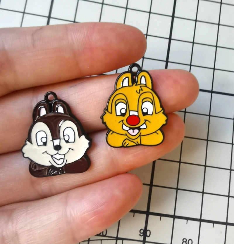 

10 шт. Disney Chip & Dale кулон DIY ювелирные изделия ожерелье серьги браслет ювелирные изделия серьги подвески