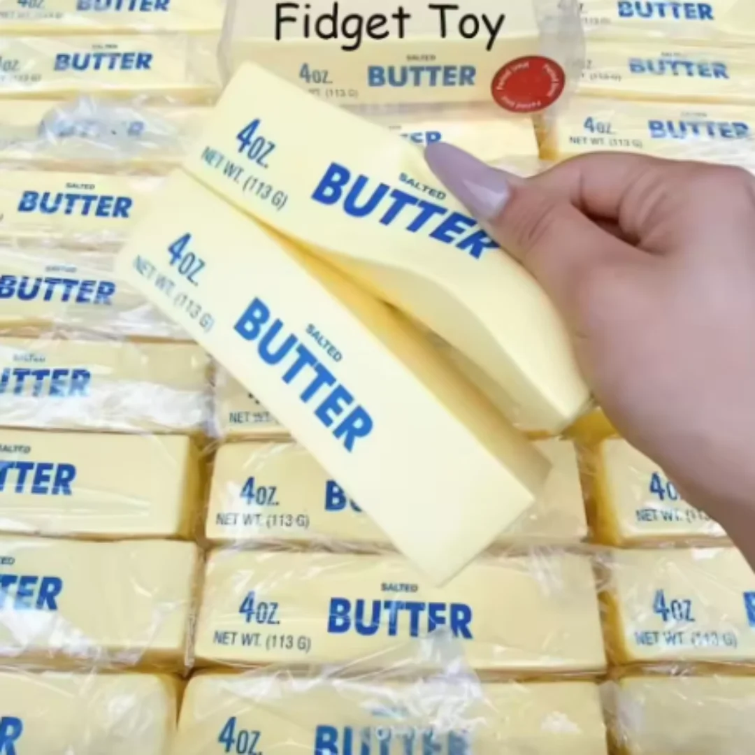 لينة انتعاش بطيء زبدة عصا الضغط لعبة واقعية زبدة العصي الضغط ألعاب متململة