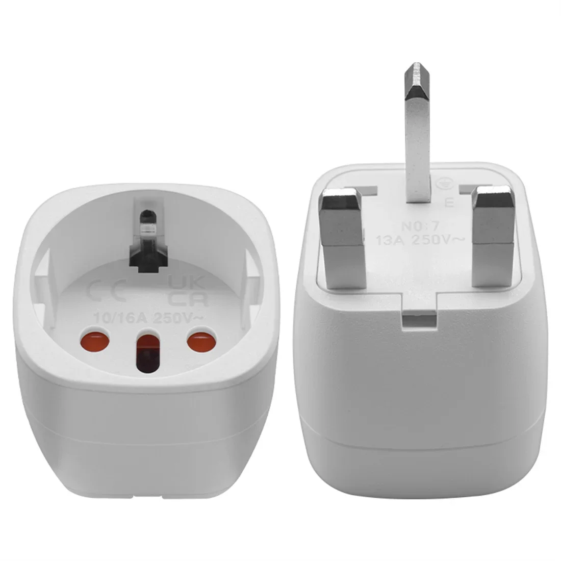 Европейская вилка ЕС в Великобританию адаптер питания преобразователь евро в Британский Сингапур Универсальный 13A 250 В итальянские, бразильские, швейцарские розетки