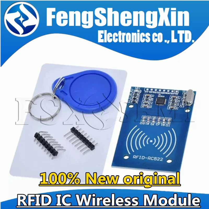 MFRC-522 RC-522 RFID IC Wireless Module 13.56MHz Proximity Reader Writer SPI Interface for Arduino with Antenna Key Card IC