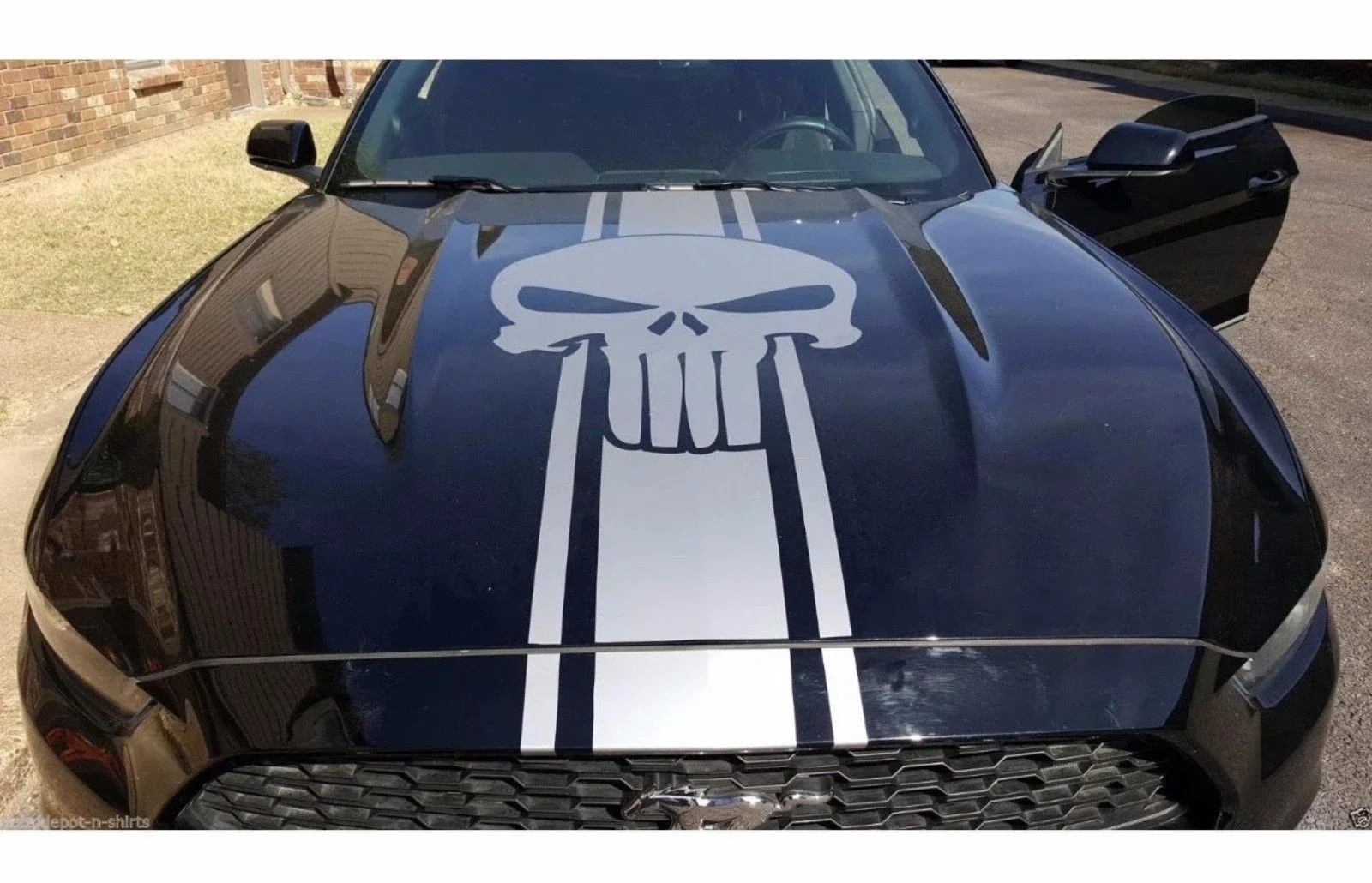 For car decal vinyl hood sticker ford mustang shelby sport punisher racing stripes