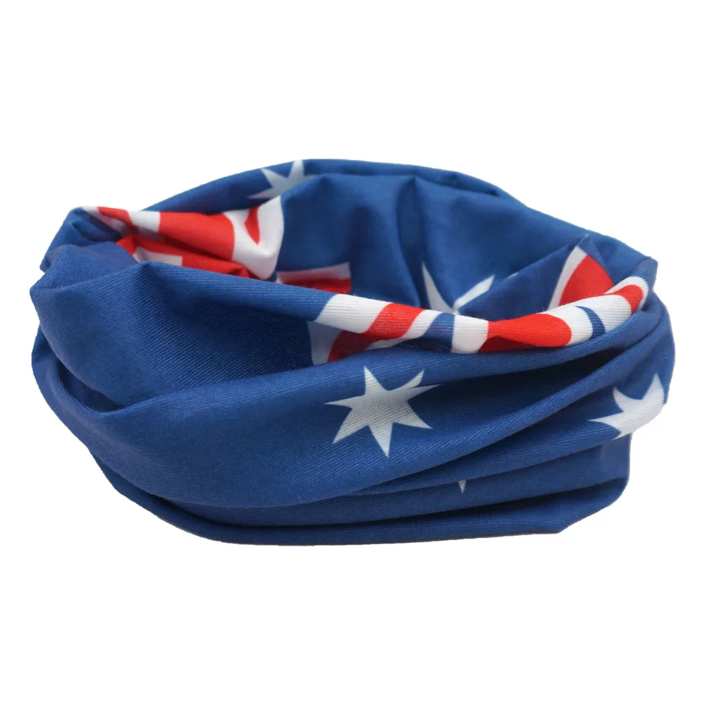 Oceania National Flags Face Bandana Seamless Tube Women Hiking Scarf Australia New Zealand UV Protection Men Cycling Neck Gaiter