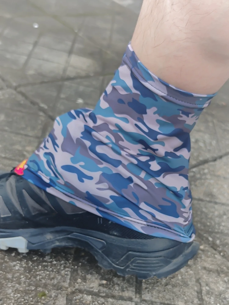 Trail Running Shoes Gaiter, Lightweight and Breathable, Blue Camo