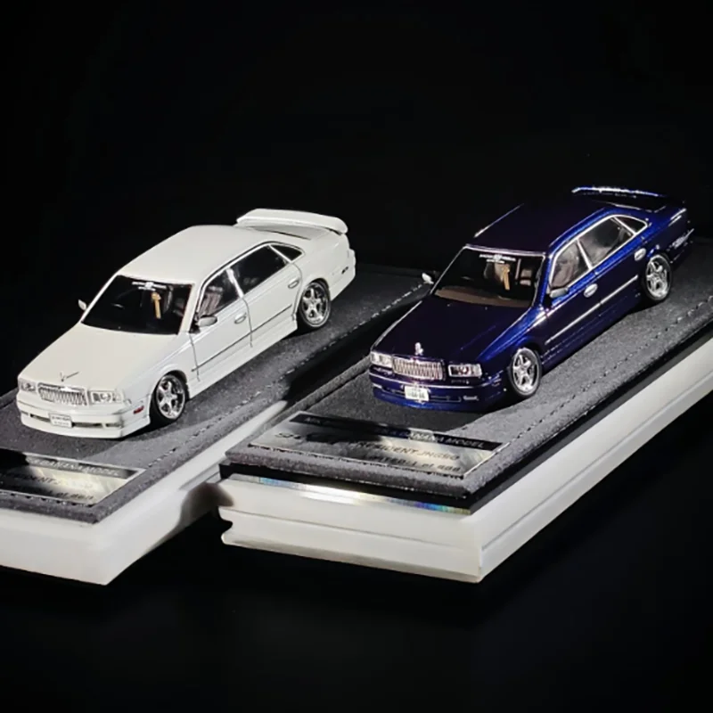 

Миниатюрная модель автомобиля MK Miniatures JHG50 в масштабе 1:64, темно-синяя, из сплава, имитационная игрушка, статическая модель для демонстрации, подарок для взрослых, сувенир