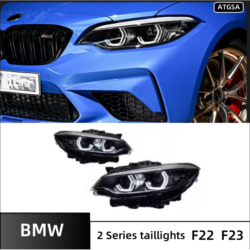 

Automotive headlights for BMW 2 Series F22 F23 218 220 M2 high profile full LED headlights assembly