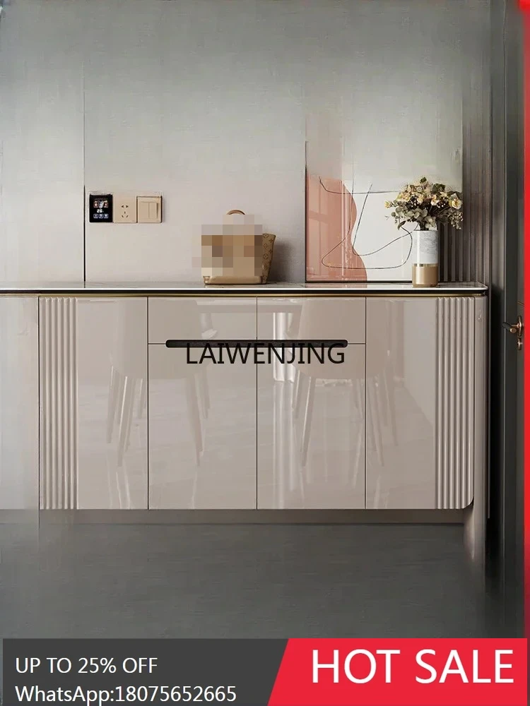 

MJY light luxury household door high-end entry large-capacity entrance cabinet integrated partition explosion