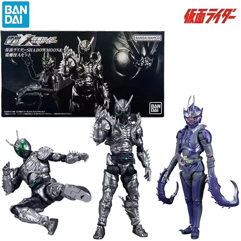 

In Stock Bandai Genuine SHODO Kamen Rider ShadowMoon Anime Character for Boys Girls Christmas Gift Collection Action Toys Model