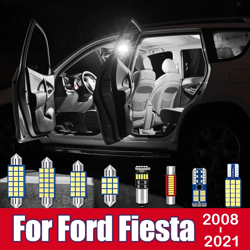 

For Ford Fiesta MK7 MK8 2008 - 2010 2011 2012 2013 2014 2015 2016 2017 2018 2019 2020 2021 Car LED Interior Lights Accessories