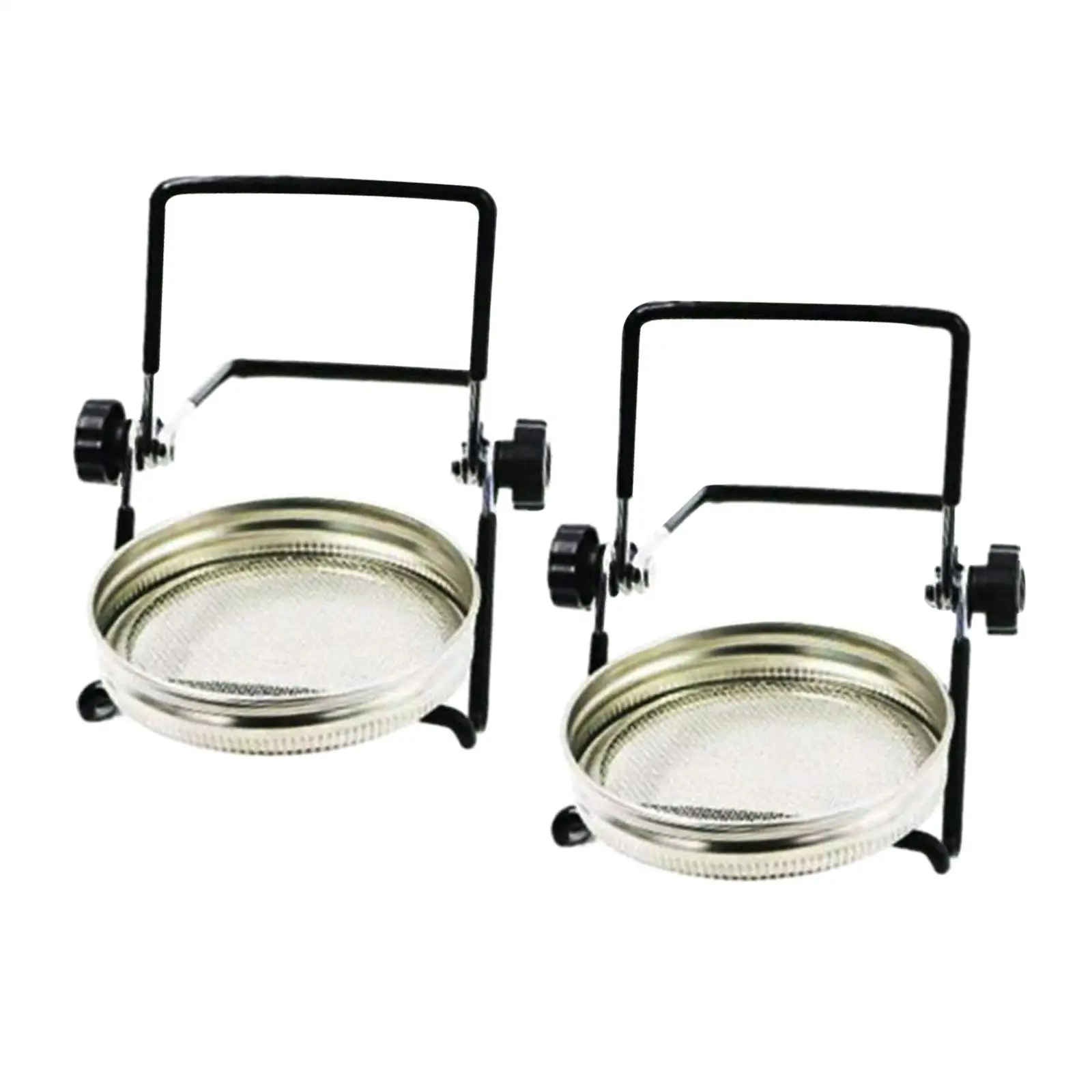 2x Jar Sprouting Lids with 2 Sprouting Stands for Regular or Wide Mouth Jar