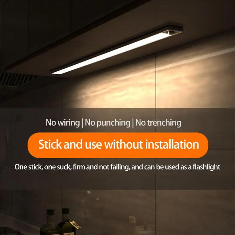 

Motion Sensor Light Wireless LED Night Light USB Rechargeable Night Lamp Cabinet Wardrobe Lamp Under Backlight For Kitchen Led