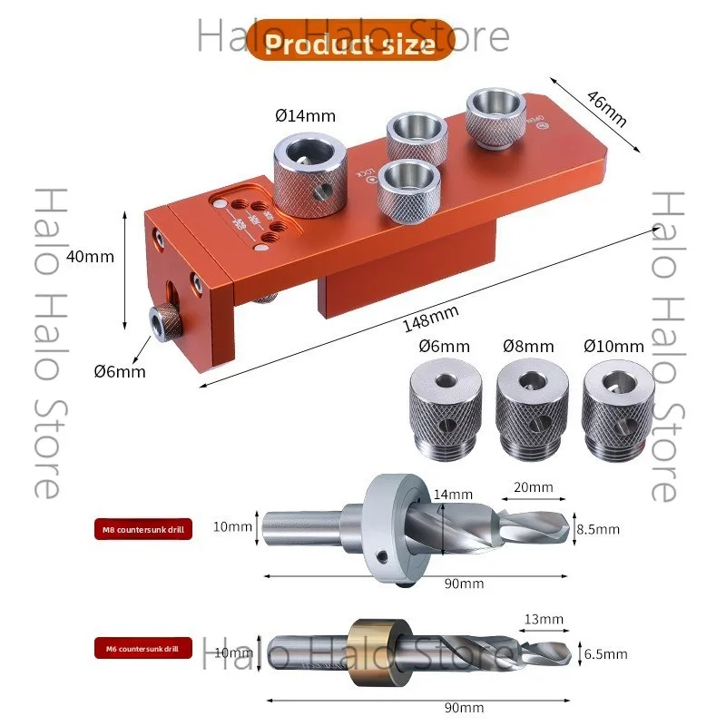 Aluminum profile integrated punching and tapping assistant 203040 Aluminum profile hole opener L-type T-type splicing fixer