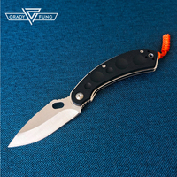 Grady Fung Camping Folding Knife Stainless Steel Blade Tools for Outdoor EDC Survival Utility Pocket Self-defend Cutter Gear