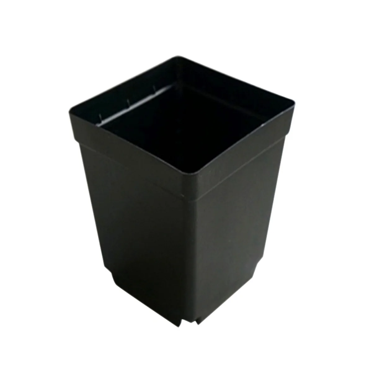 

100PCS Plant Disposable Flower Pot Small Black Square Cutting Seedling Plastic Square Pot