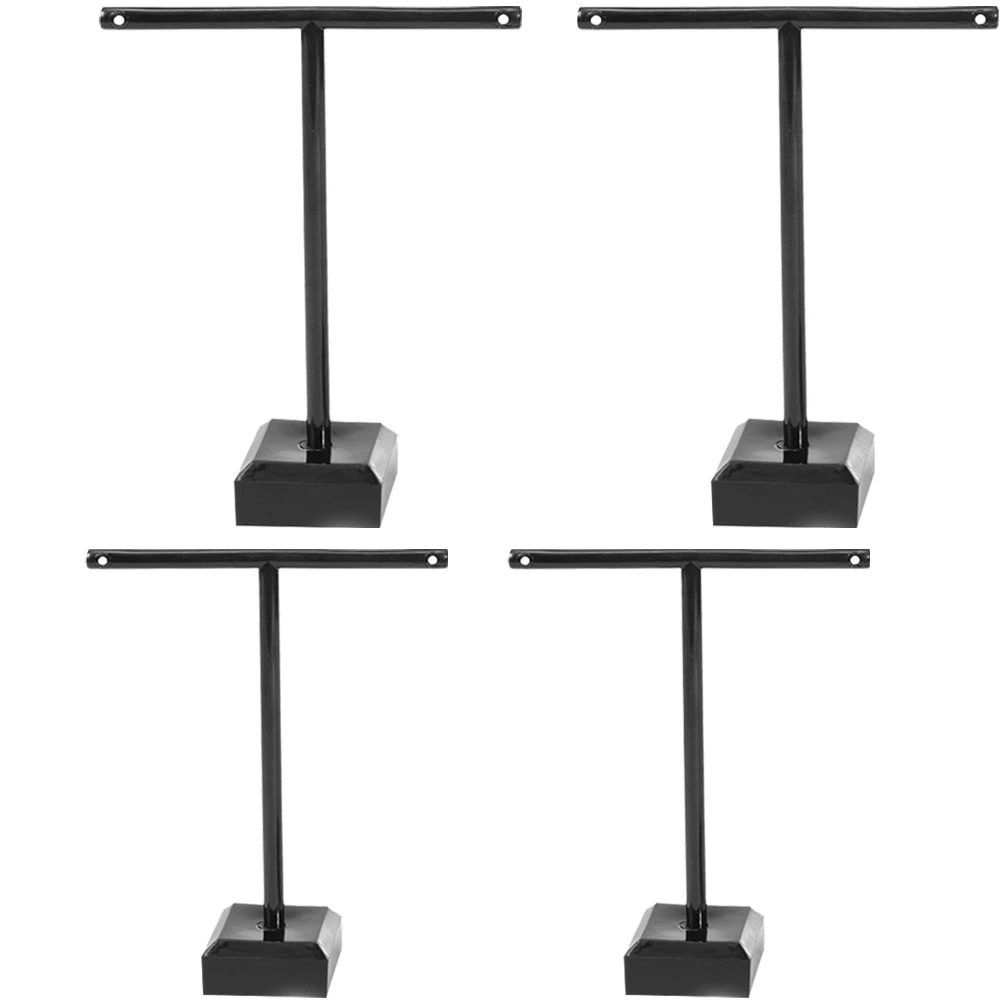 

4 Pcs Earring Display Acrylic Holder Rack Storage Dangle Counter Top Jewelry ganizer T Shaped Strong Structure Practical
