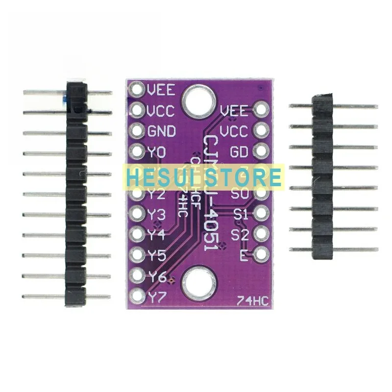 MCU-4051 CD4051 Single 8-channel digital control analog electronic switching multiplexer