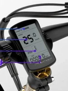 Electric bicycle S700 lithium battery car LCD liquid crystal meter 36V48V