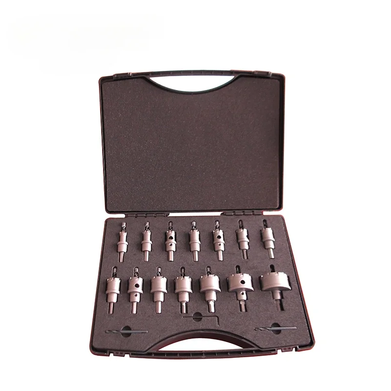 

CHTOOLS 14pcs sheet metal hole drill set TCT hole saw kit