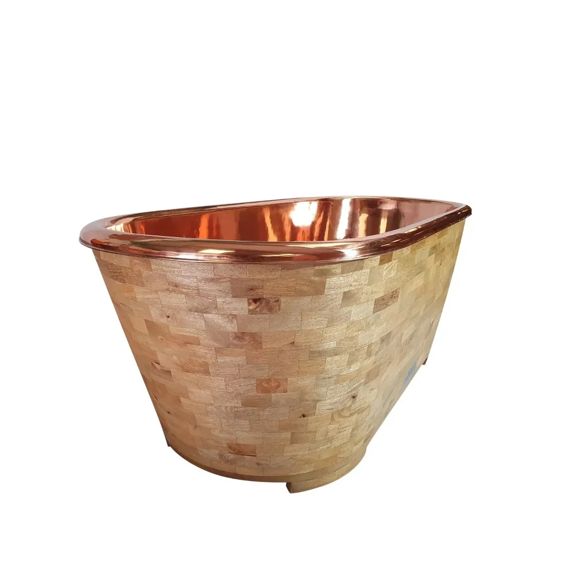 Bak Mandi Tembaga Buatan Tangan Desain Italia Berlapis Emas, Aksesoris Kamar Mandi untuk Rumah, Hotel, Restoran