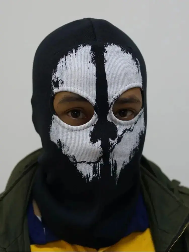 AliExpress Dashikiage (Fast shipping) COD NEWest  100%Cotton Balaclava Hood Full Face Masks For Ghosts Skull Bike Skiing Hood Ski Mask
