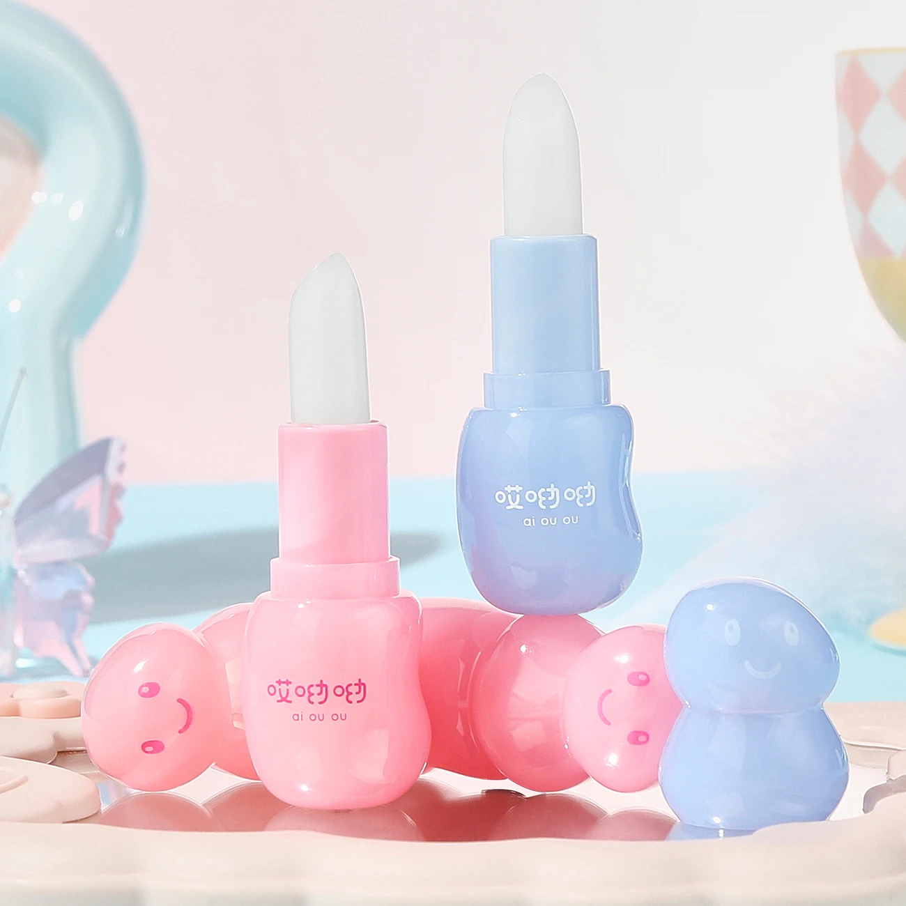 أحمر الشفاه زيت الزيتون جوهر أحمر الشفاه المزدوج المرطب للأطفال #5