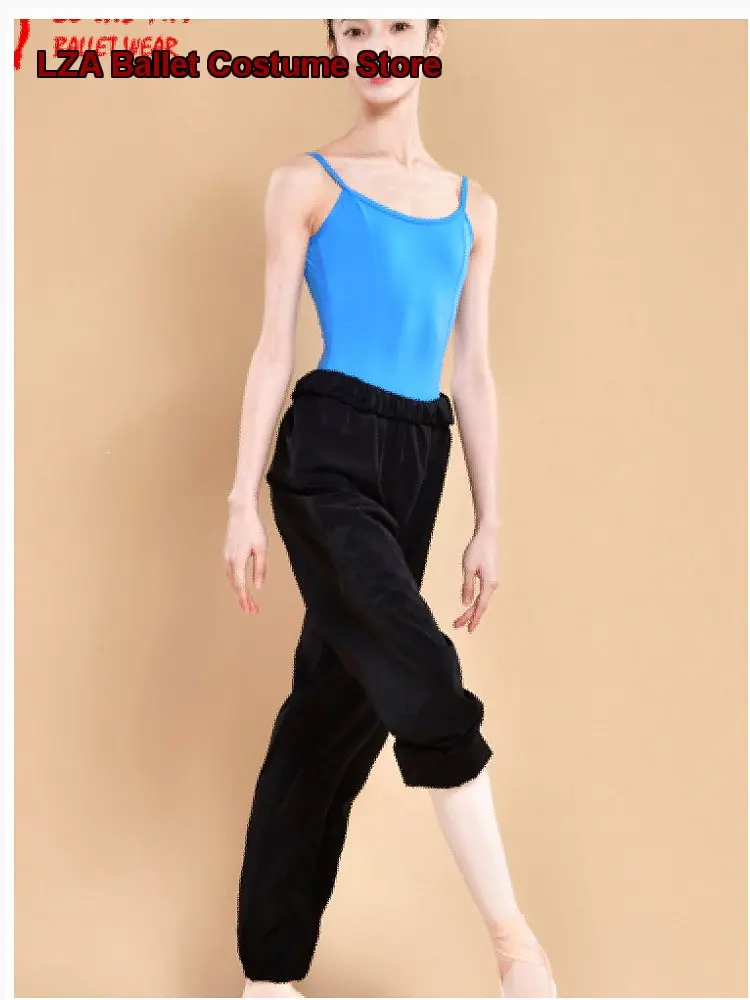 Women's Adult Ballet Leotard Dance Warm Up Pants Soft Thin Lightweight Micro Stretch Silent Warm Up Trousers