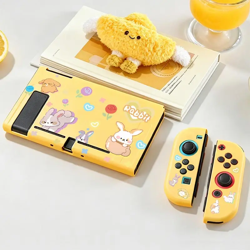 Protective Case Accessories TPU Split Protective Case Anti-Scratch Shell Protector for Nintendo Switch NS Game Console