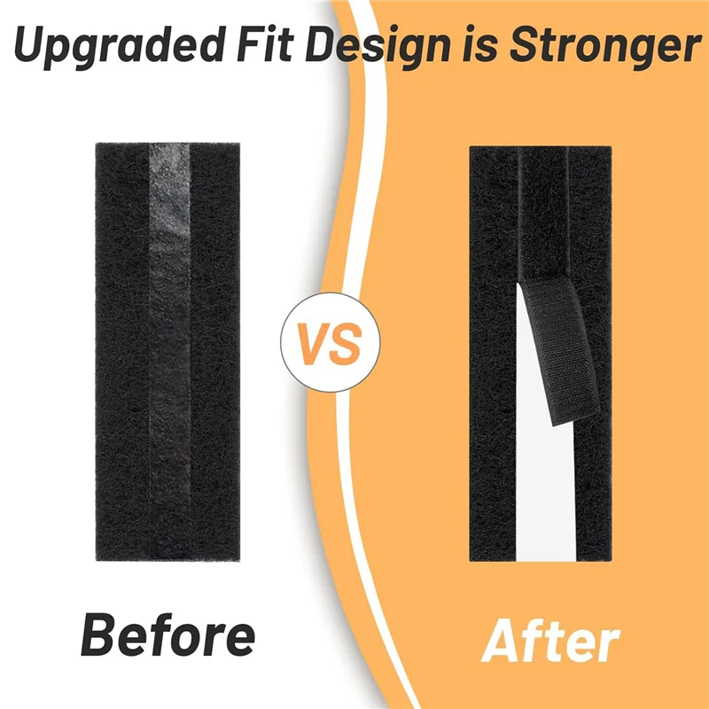 Top Deals 5 Pcs Ceiling Fan Filter Set Kit - Coconut Shell Carbon Air Filters Set Filters For Fan Blades, Easy Install, Keep Air