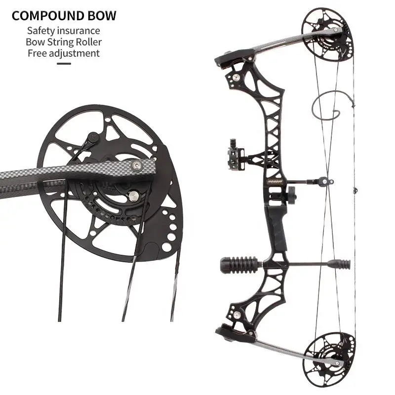 STARCN Archery M128 Compound Bow Hunting Archery Target Alloy Draw Weight Adjustment Outdoor Adults Naked Composite Bow