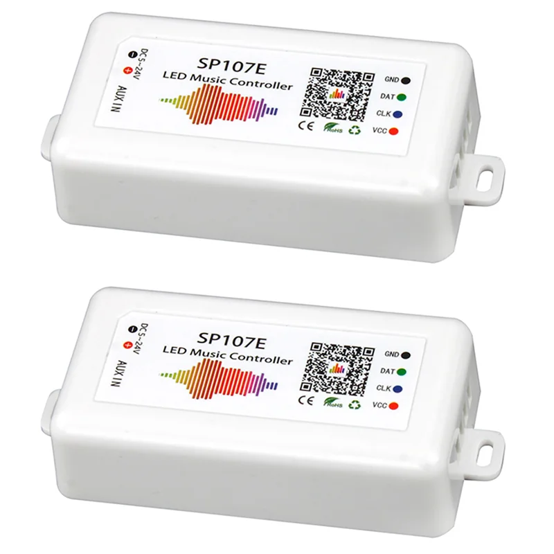 LICE-2X SP107E Pengendali LED Aplikasi Pintar Bluetooth WS2811/2812B Pengendali Musik LED Peredupan Strip Lampu