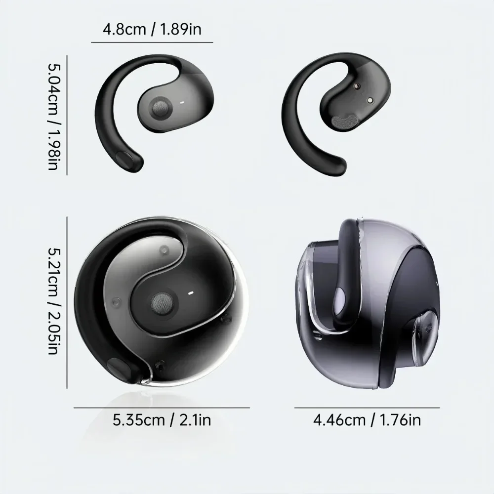 Original Wireless Headphones Bluetooth 5.3 Headset with Mic HiFi Stereo Sound Earphones Smart Touch Sports Waterproof Earbuds