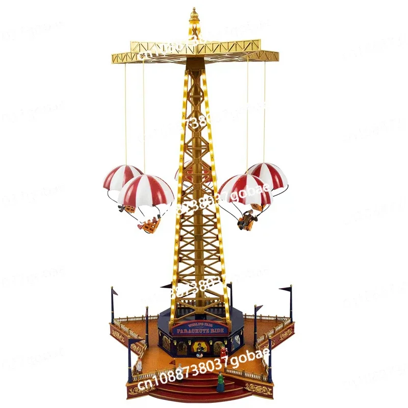 American Mr.Christmas Parachute Playground Music Box Girls Birthday Gift Creative Ornament European Style