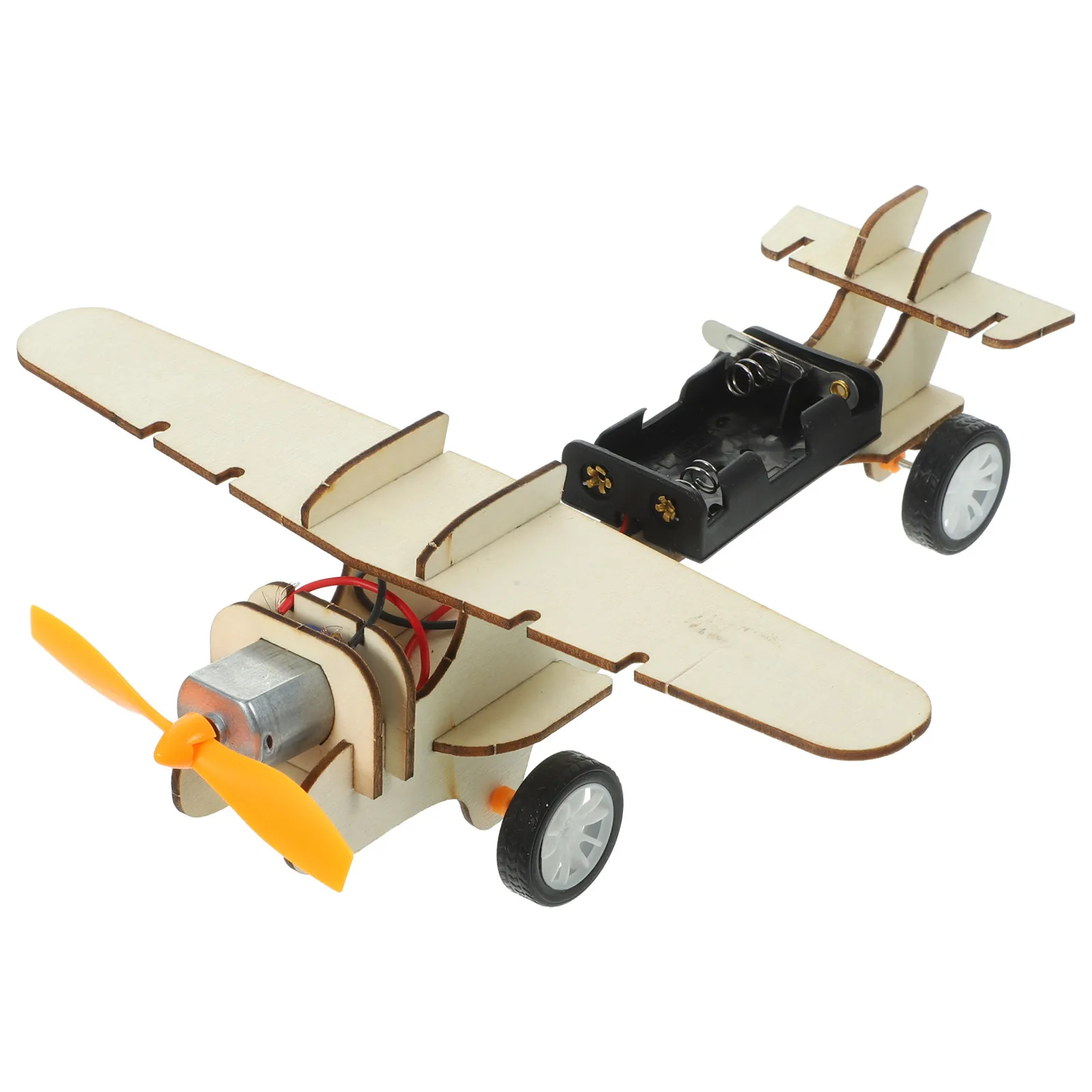 1Set Wooden Glider Plane DIY Science Kit for Children Interactive Physics Stem Project Educational Assembly Craft for School