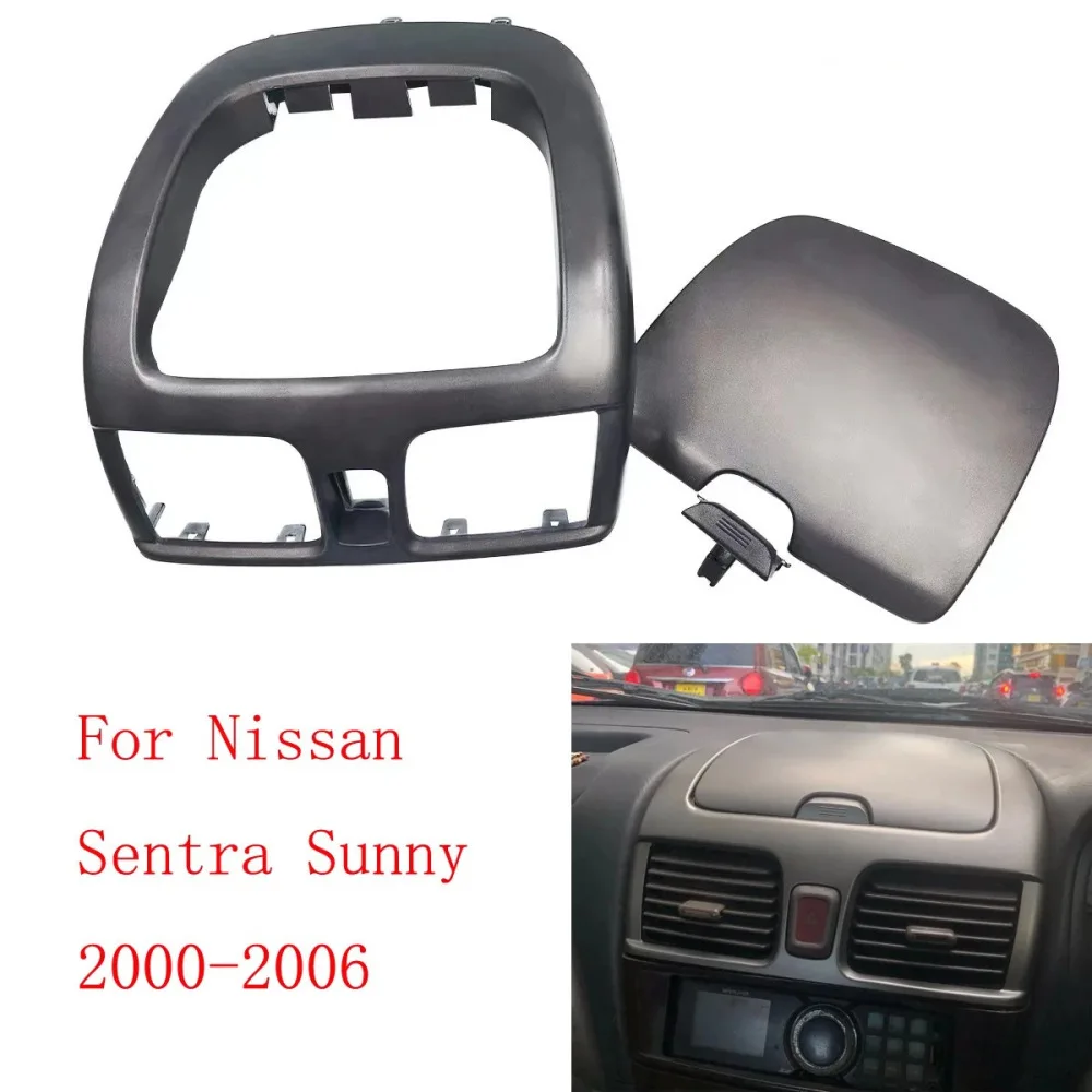Panneau de ventilation du tableau de bord avec boîte de rangement pour Nissan Sentra 2001-2006, kit de remplacement et de réparation de la console intérieure.