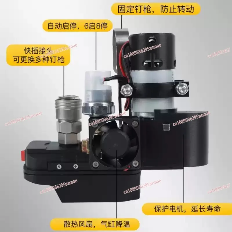 Professional Lithium Electric Air Compressor Mini Pump Tool Only No Battery Woodworking Industrial Use