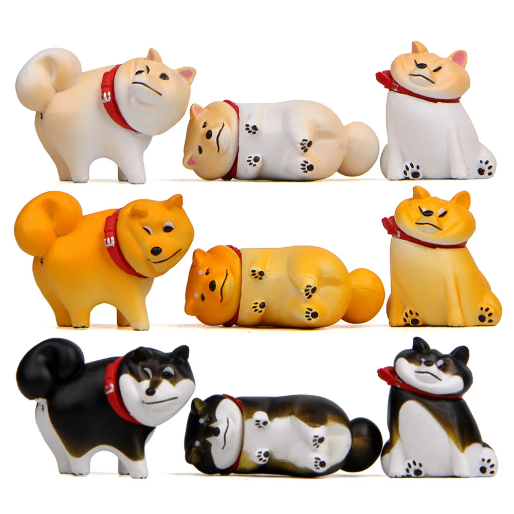 

Kawaii Gashapon Refusal Dog Creativity Shiba Inu Anime Figurine Cute Animal Pet Figure Gachapon Capsule Toys Miniature Model