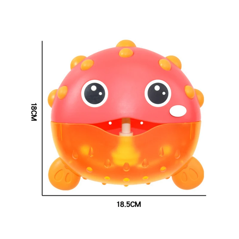 Bubble Puffer-Fish Baby Bath Toy Toddler Bath Bubble Maker Pool Swimming Bathtub Soap Machine Bathroom Toys for Children Kids